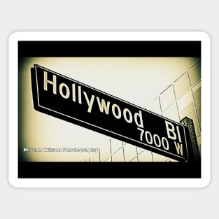 Hollywood Boulevard, Hollywood, California by Mistah Wilson Sticker